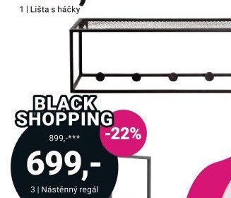 Lišta s háčky
