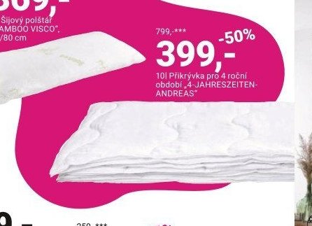 Přikrývka 4 roční období 4-JAHRESZEITEN-ANDREAS