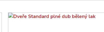 Dveře Standard plné dub bělený lak