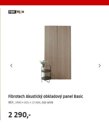 Fibrotech Akustický obkladový panel Basic