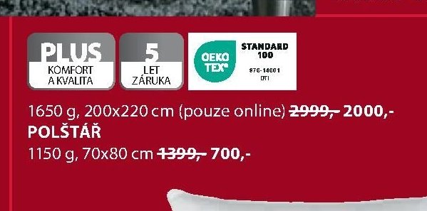 PLUS Polštář