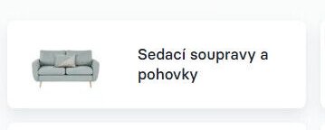 Sedací soupravy a pohovky