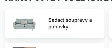 Sedací soupravy a pohovky