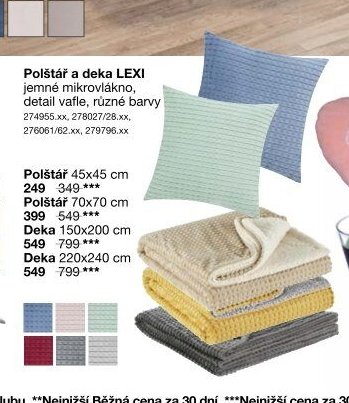 Polštář a deka LEXI