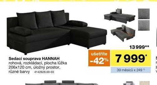 Sedací souprava HANNAH