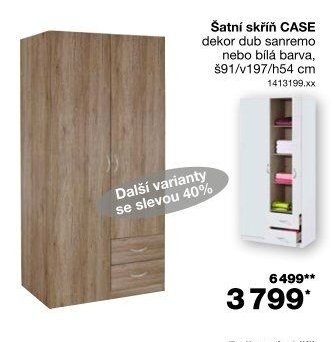 Šatní skříň CASE