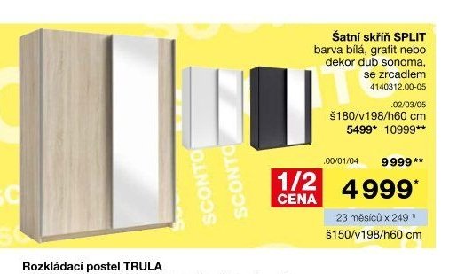 Šatní skříň SPLIT