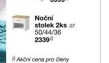 Noční stolek 2ks MERANO