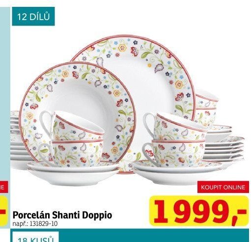 Porcelán Shanti Doppio