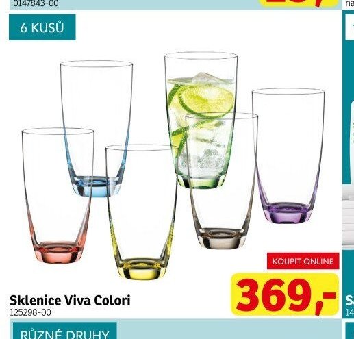 Sklenice Viva Colori
