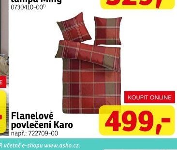Flanelové povlečení Karo