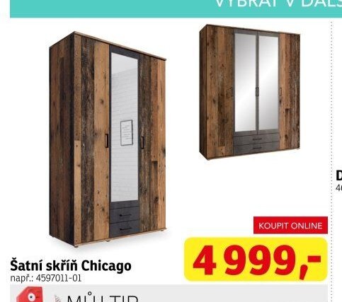 Šatní skříň Chicago
