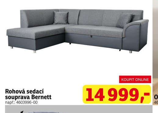 Rohová sedací souprava Bernett
