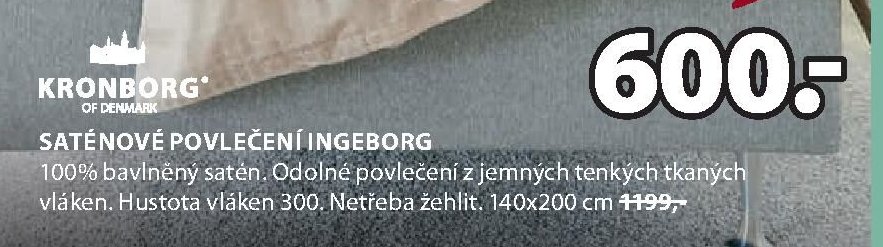 Saténové povlečení INGEBORG