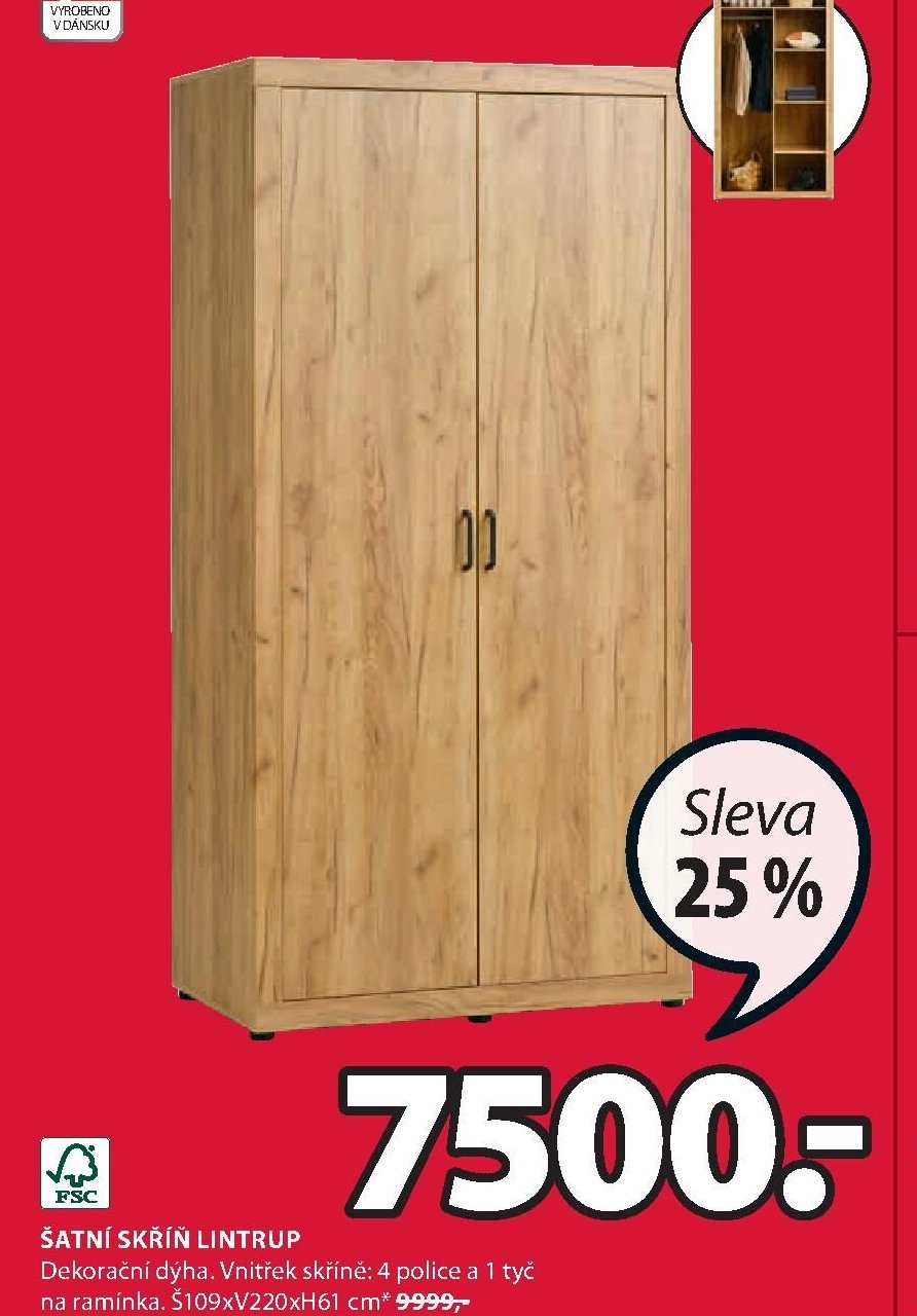 Šatní skříň LINTRUP
