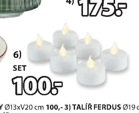 LED čajové svíčky MORGAN