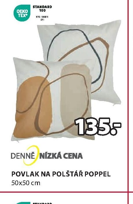 POVLAK NA POLŠTÁŘ POPPEL 50x50 cm