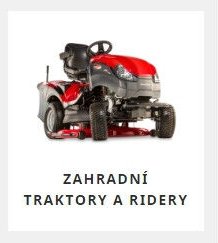 Zahradní traktory a ridery