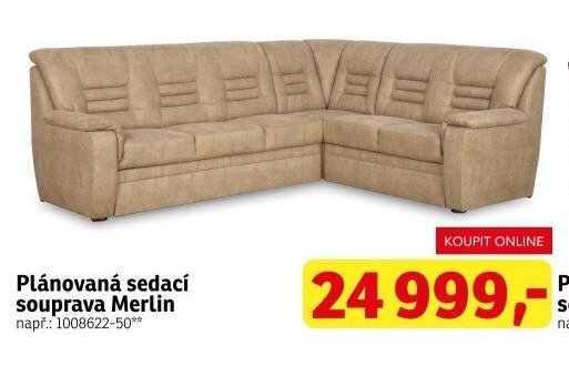 Plánovaná sedací souprava Merlin
