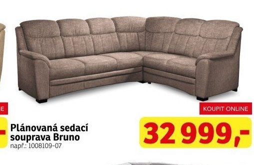 Plánovaná sedací souprava Bruno