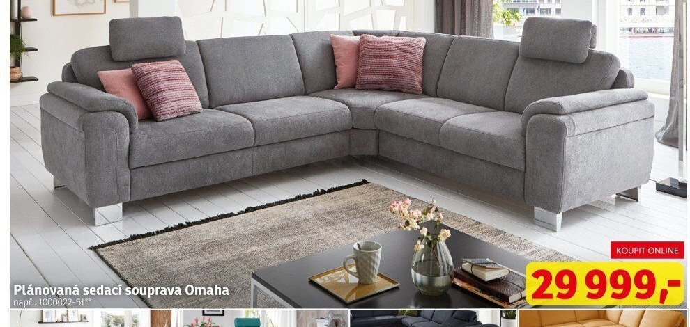 Plánovaná sedací souprava Omaha