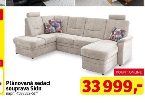 Plánovaná sedací souprava Skin