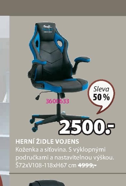 HERNÍ ŽIDLE VOJENS