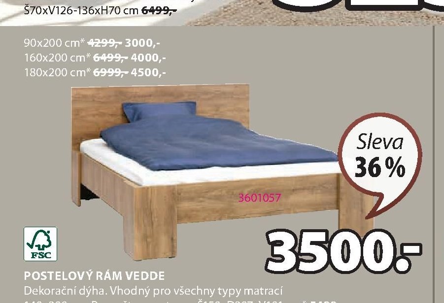 POSTELOVÝ RÁM VEDDE