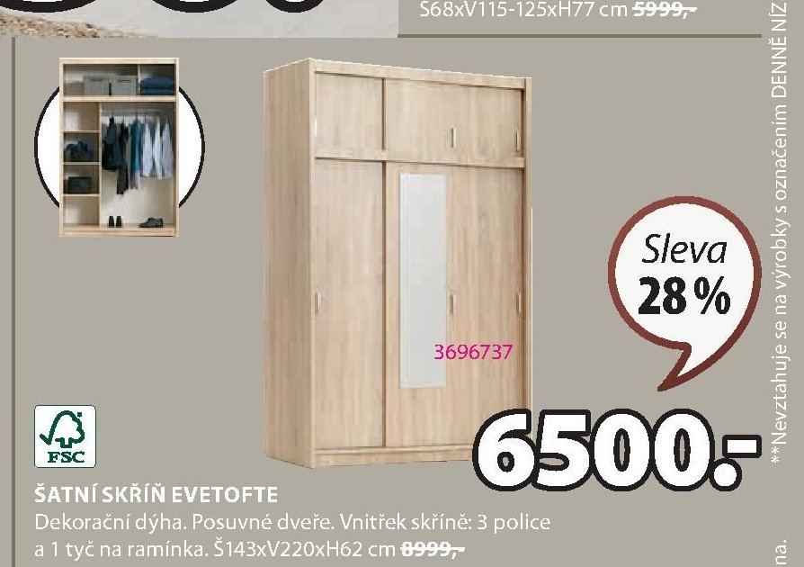 ŠATNÍ SKŘÍŇ EVETOFTE