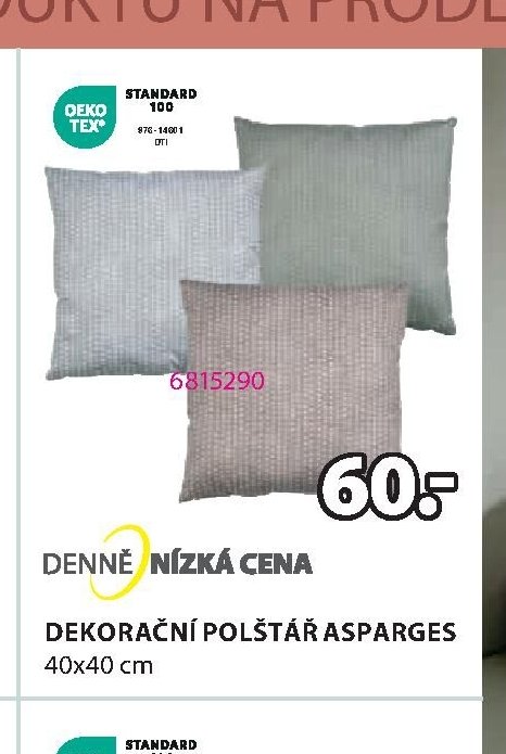 DEKORAČNÍ POLŠTÁŘ ASPARGES