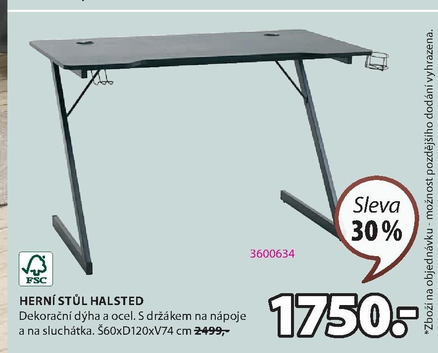 HERNÍ STŮL HALSTED