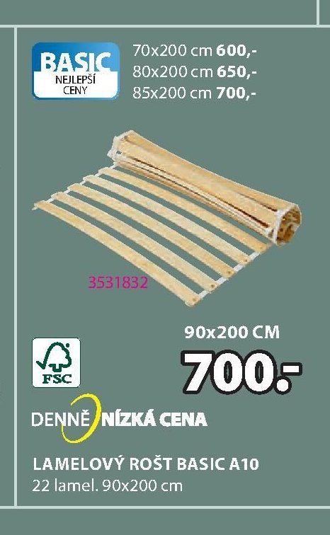 Lamelový rošt BASIC A10
