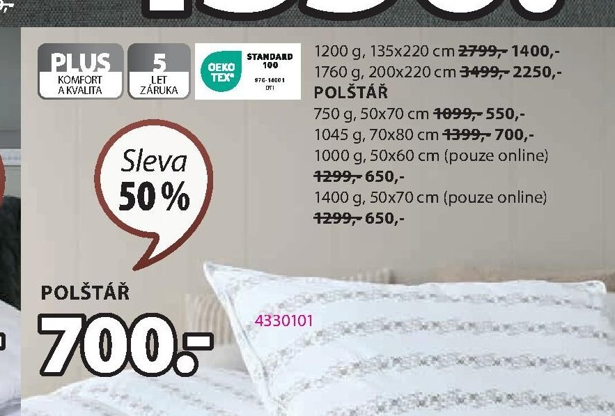 Polštář PLUS