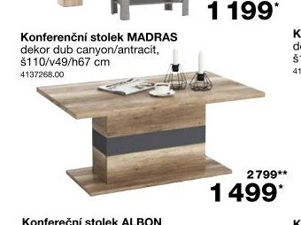 Konferenční stolek MADRAS