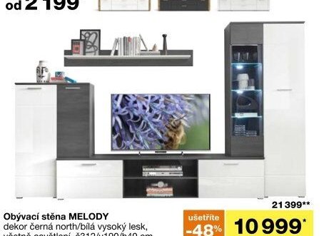 Obývací stěna MELODY