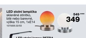 LED stolní lampička