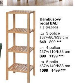 Bambusový regál BALI