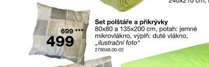 Set polštáře a přikrývky