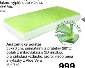 Anatomický polštář
