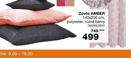 Závěs AMBER