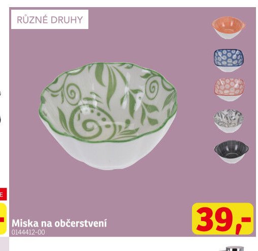 Miska na občerstvení