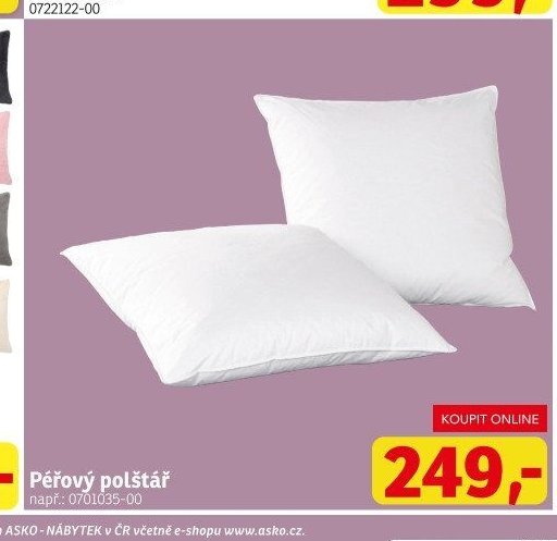 Péřový polštář