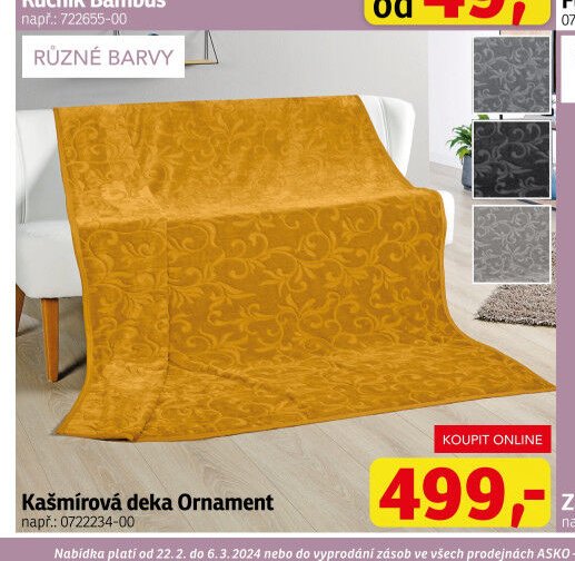 Kašmírová deka Ornament