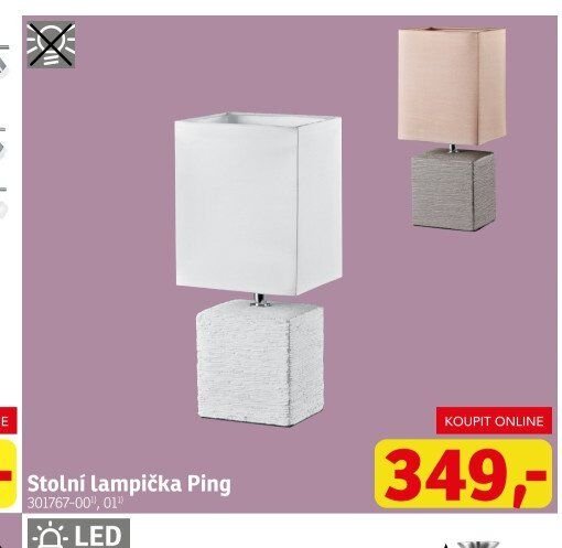 Stolní lampička Ping