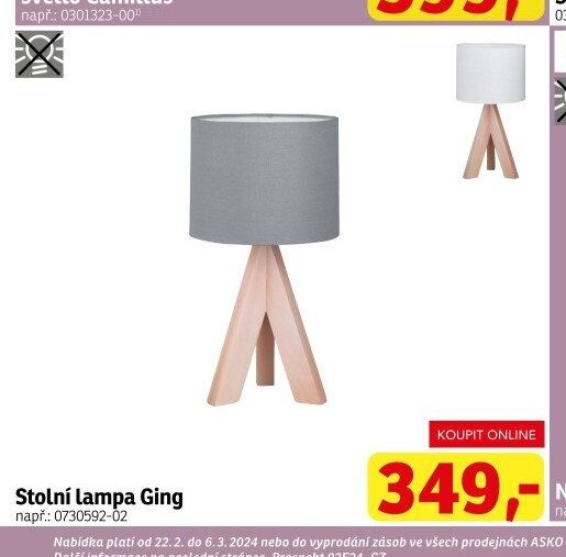 Stolní lampa Ging