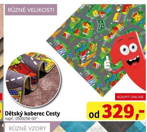 Dětský koberec Cesty