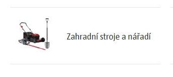Zahradní stroje a nářadí