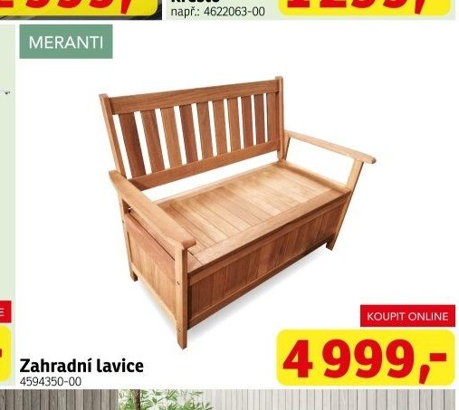 Zahradní lavice