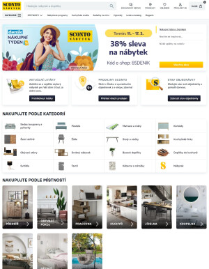 akční leták Sconto nábytek 12.3.2024-18.3.2024