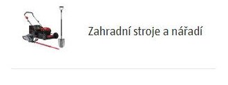 Zahradní stroje a nářadí